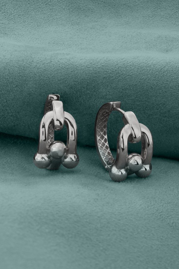 Серьги из белого золота