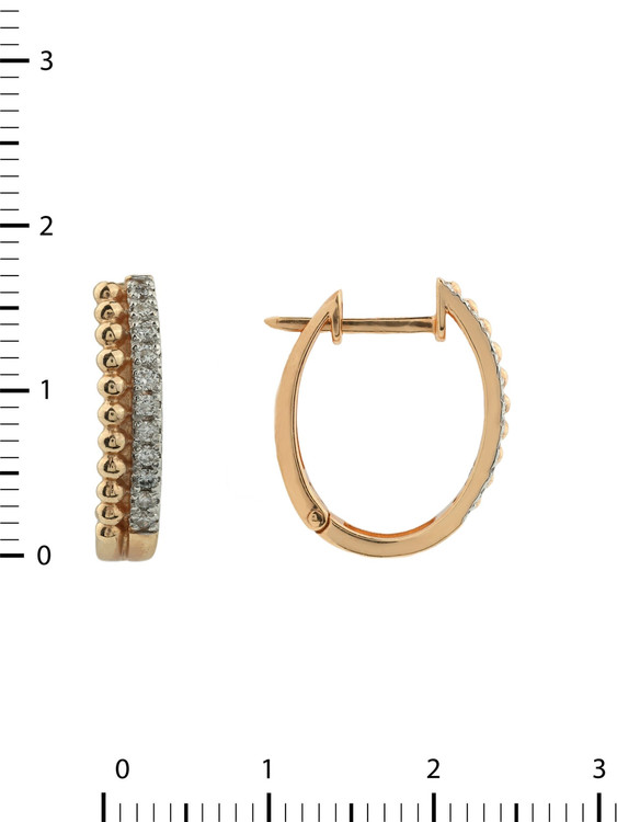 Серьги из золота c бриллиантами