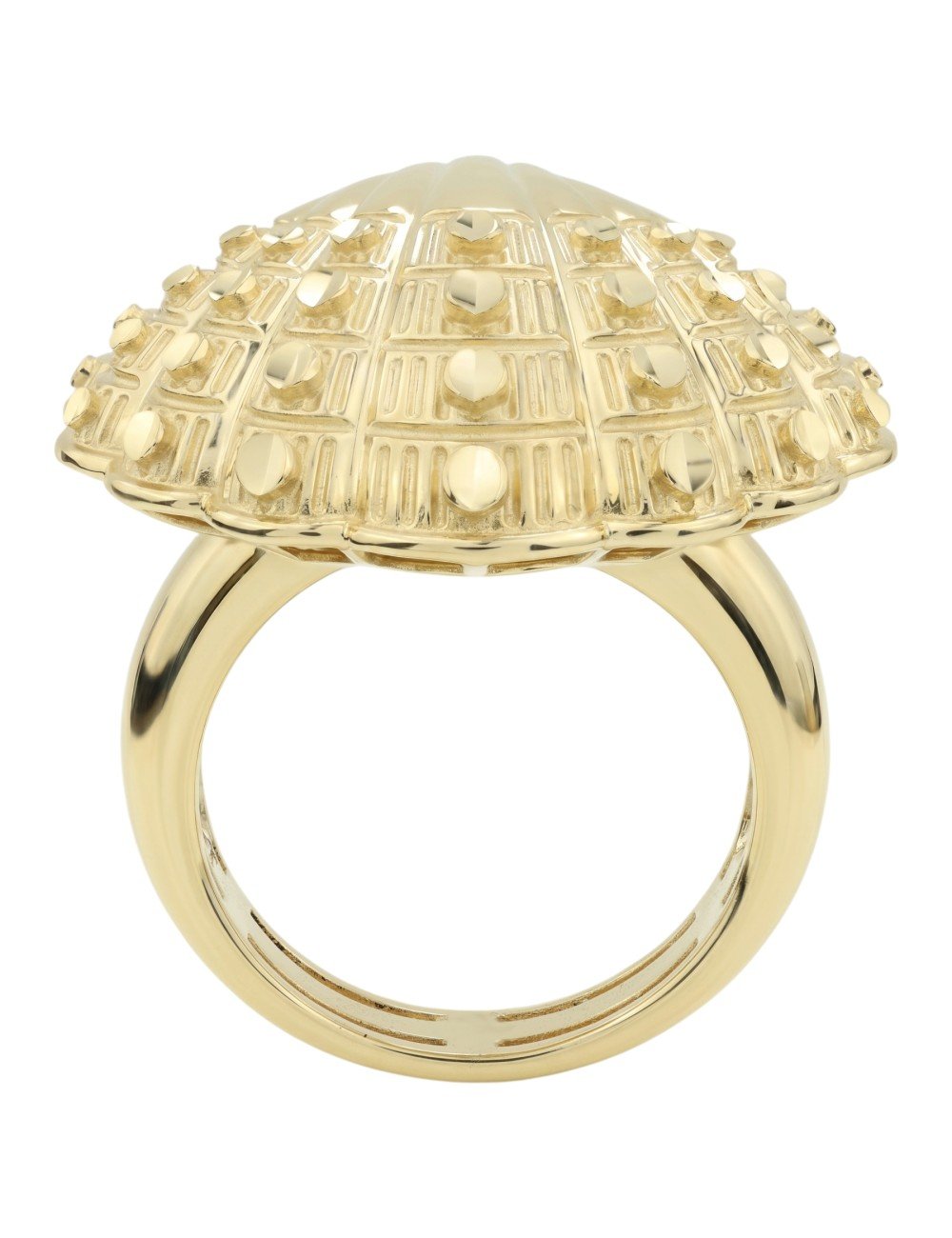 Кольцо из лимонного золота c рубином