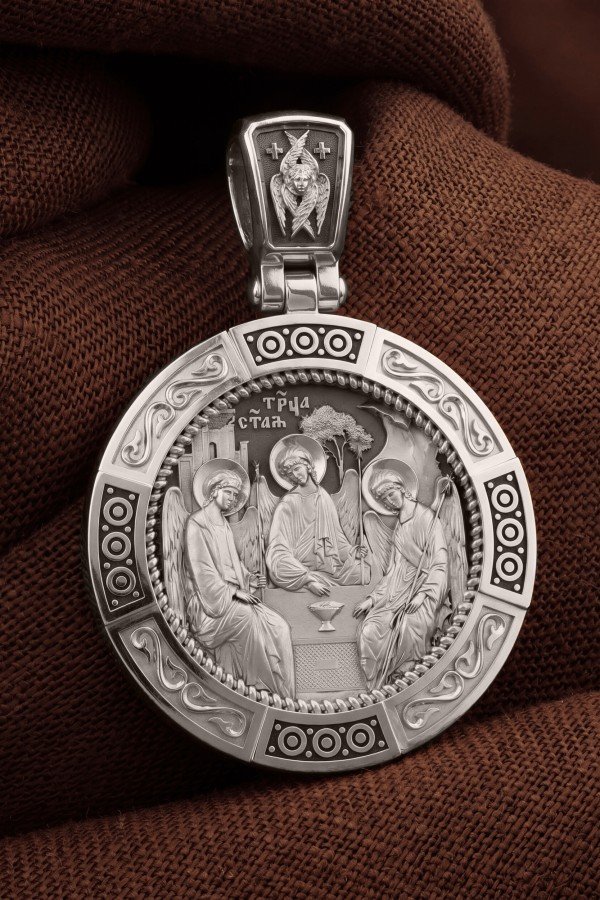 Образок из белого золота