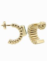 Серьги из лимонного золота c малахитом