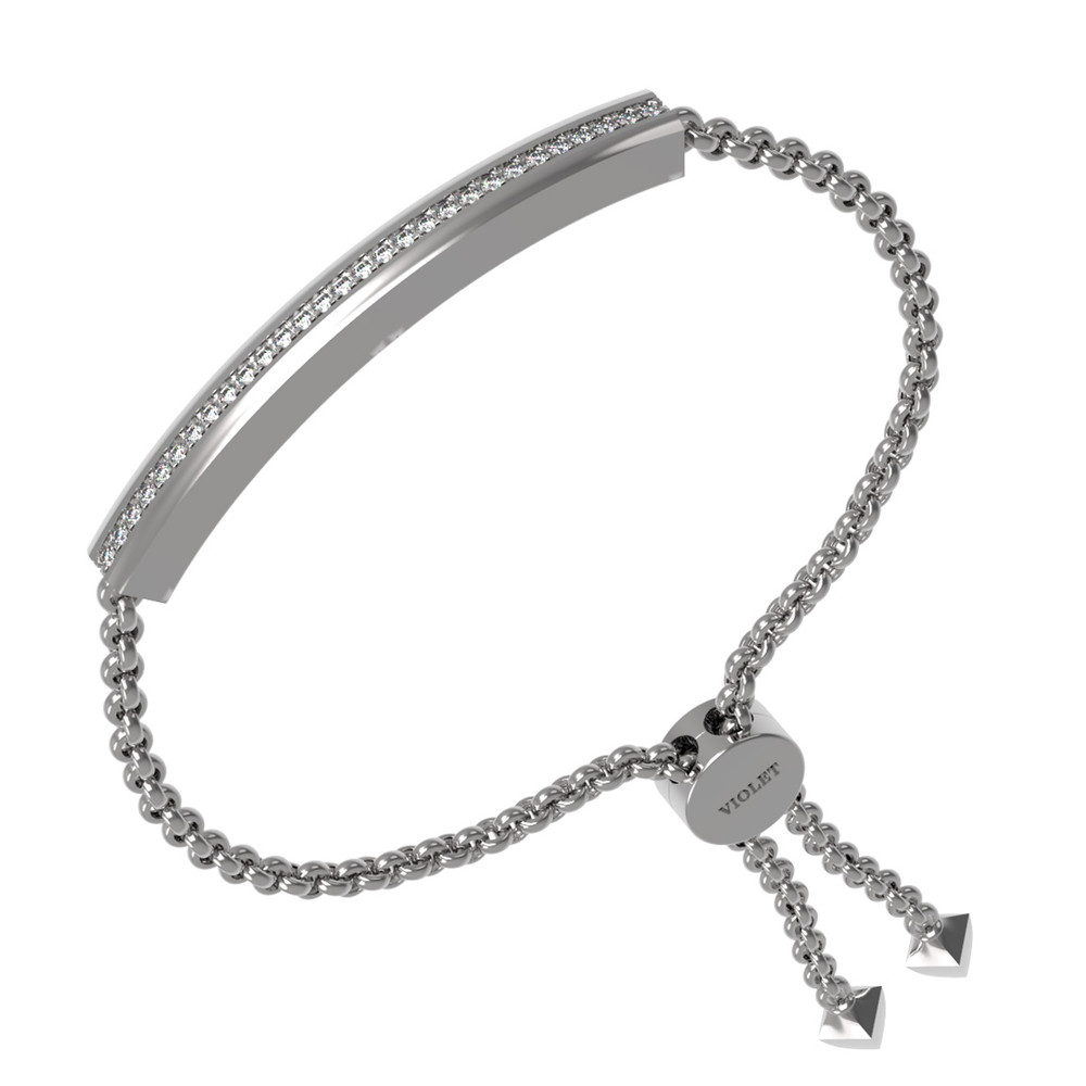 Браслет из белого золота c бриллиантами