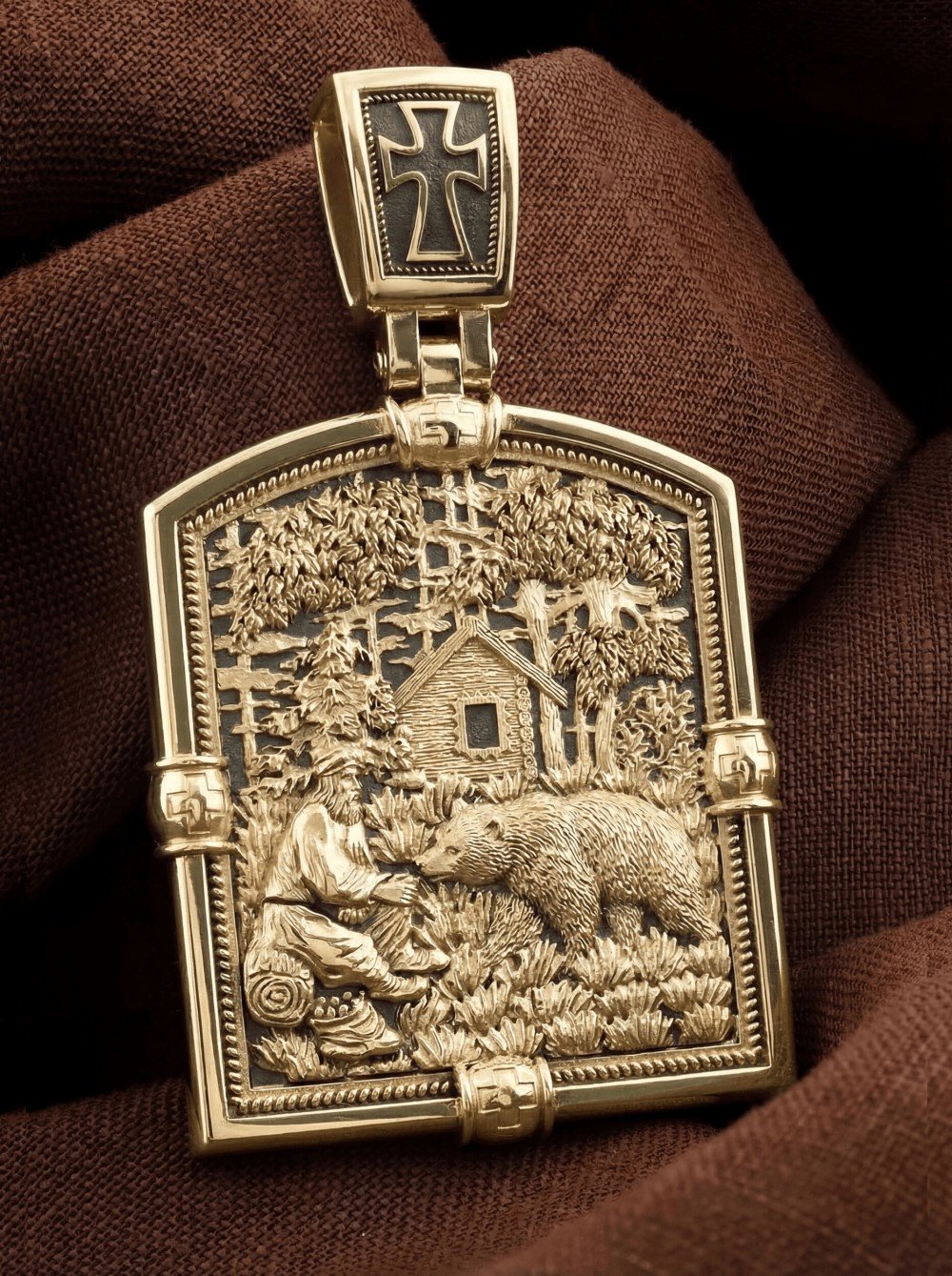 Образок из лимонного золота