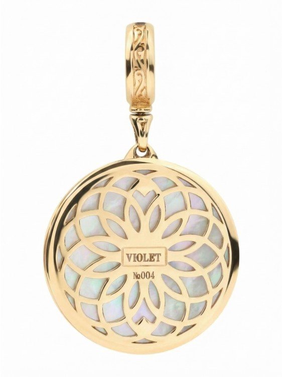 Подвеска из золота c перламутром