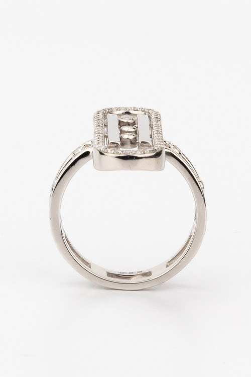 Кольцо из белого золота c бриллиантами