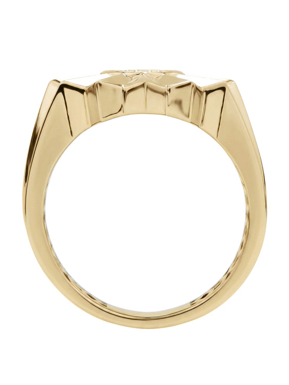 Кольцо из лимонного золота c бриллиантами