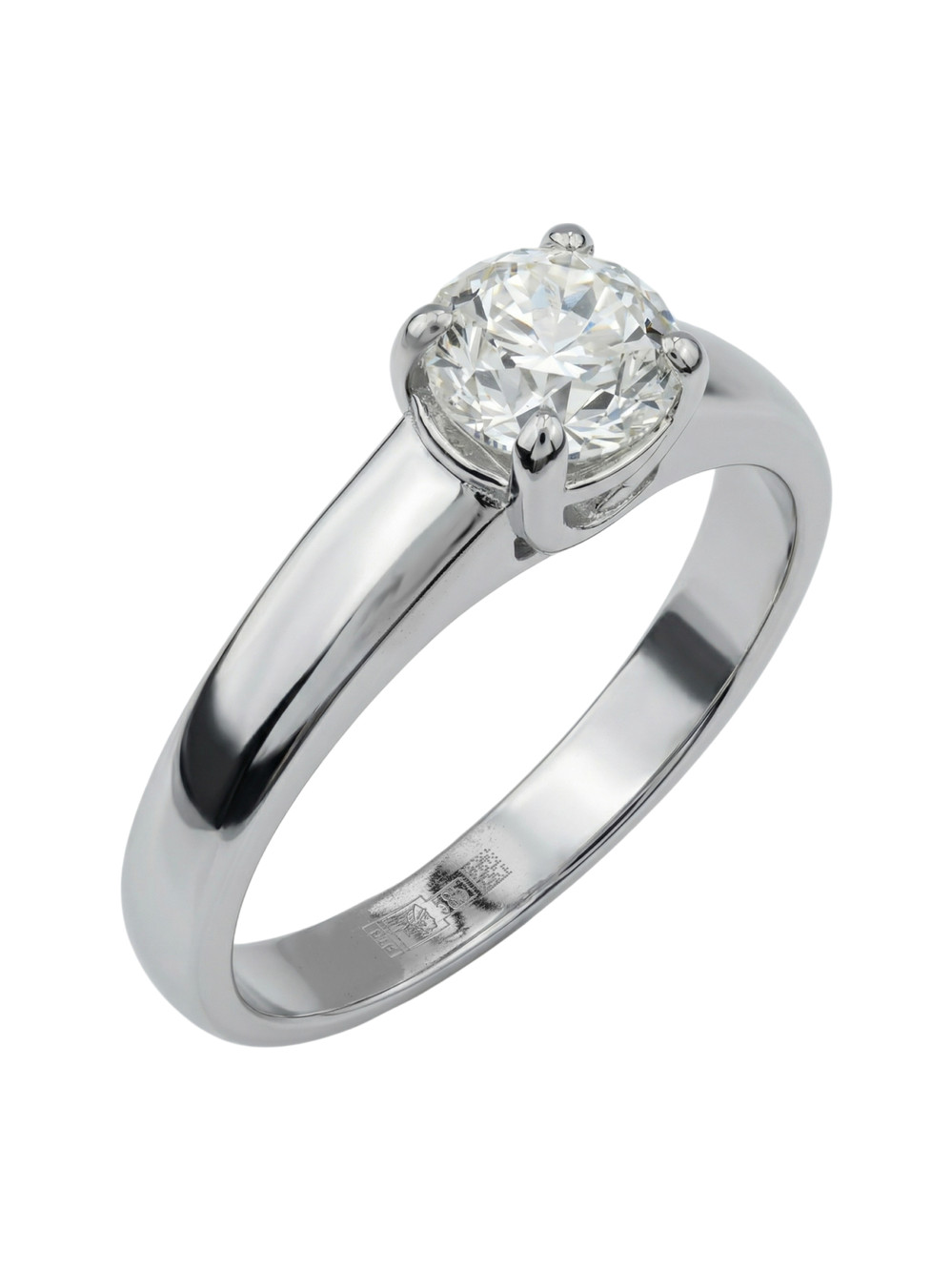 Кольцо из белого золота c бриллиантами