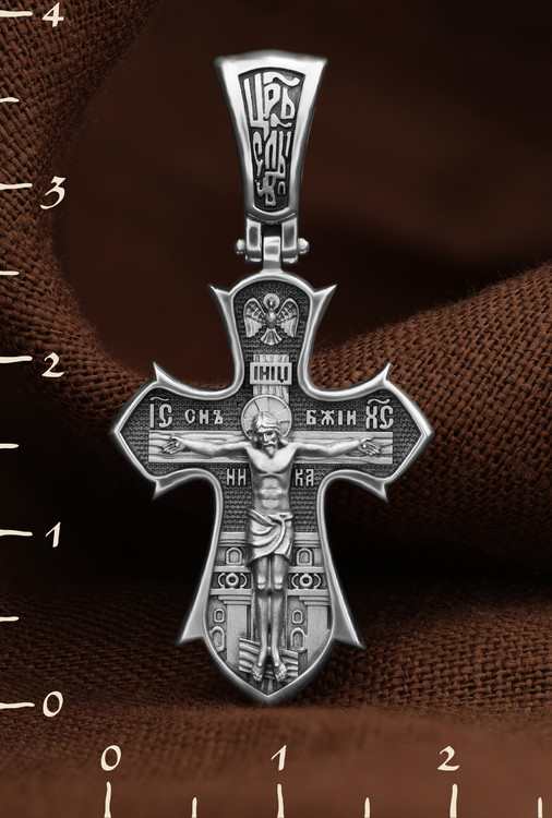Крест из белого золота