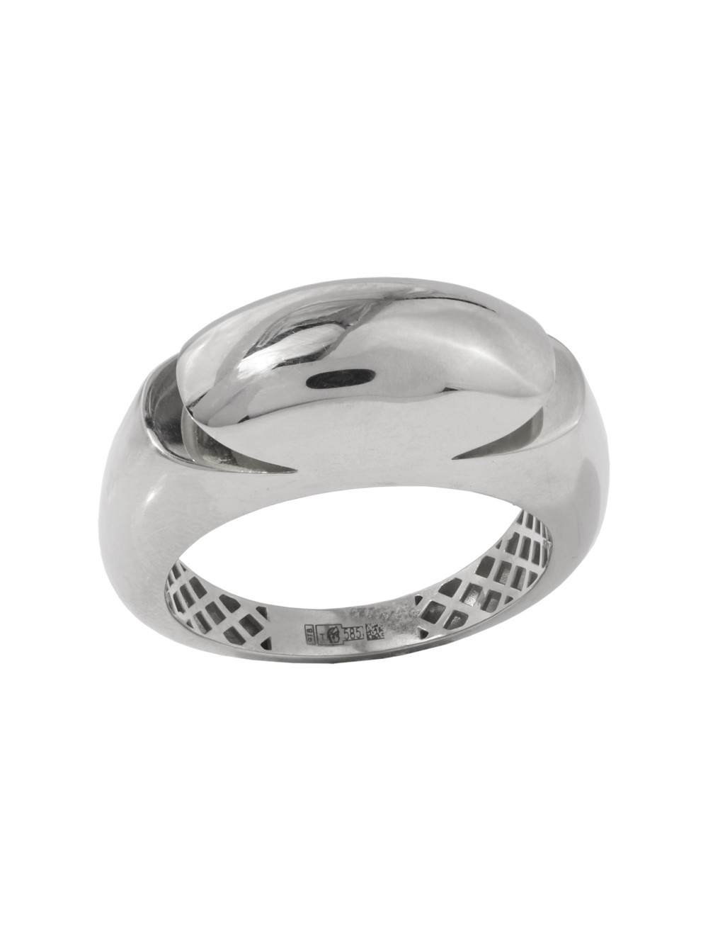 Кольцо из белого золота