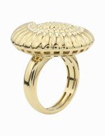 Кольцо из лимонного золота c рубином