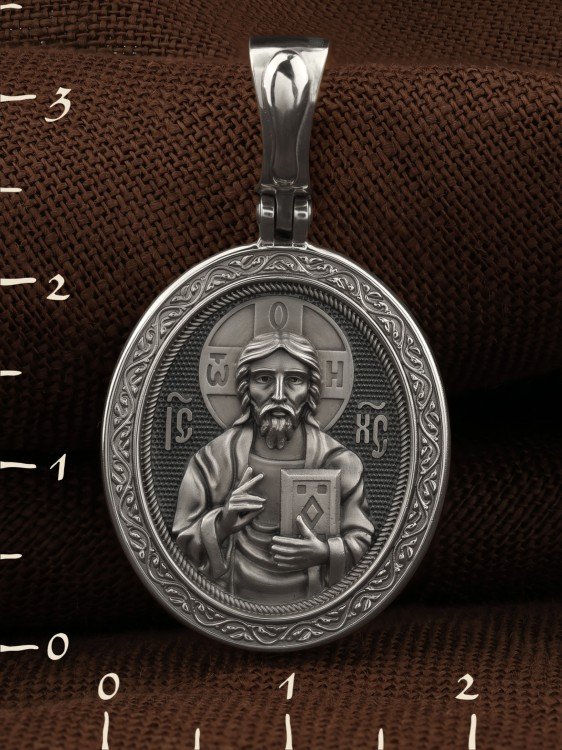 Образок из белого золота