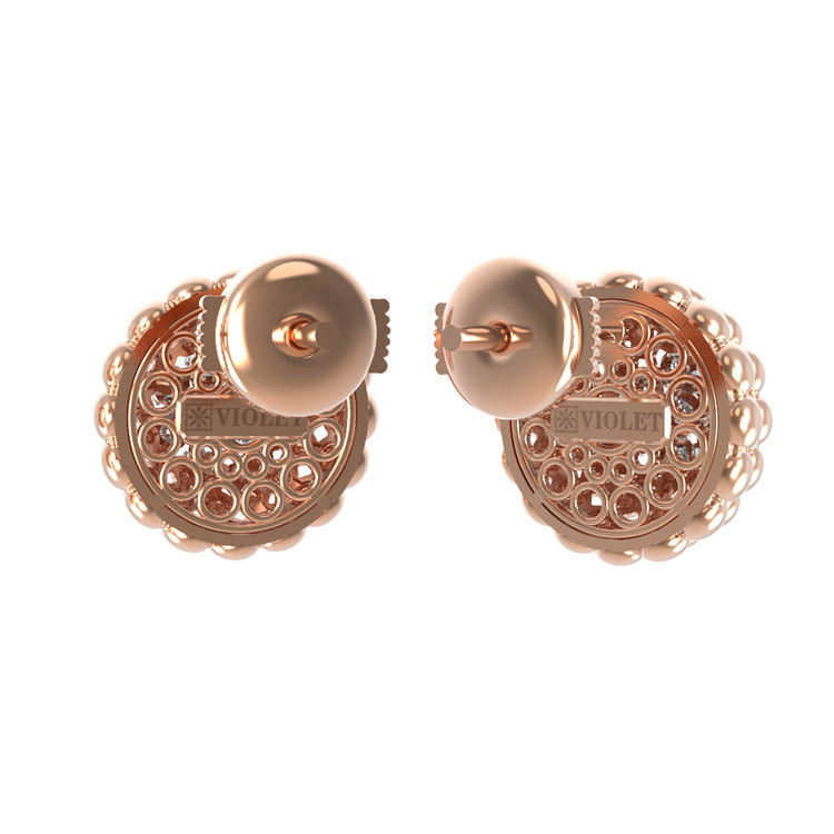 Серьги из золота c бриллиантами