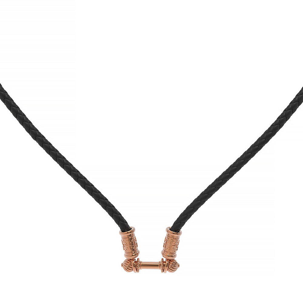 Шнурок кожаный из золота c кожаным шнурком