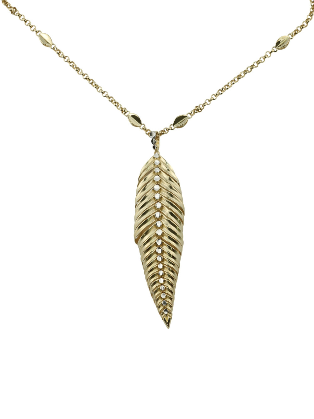 Колье из лимонного золота