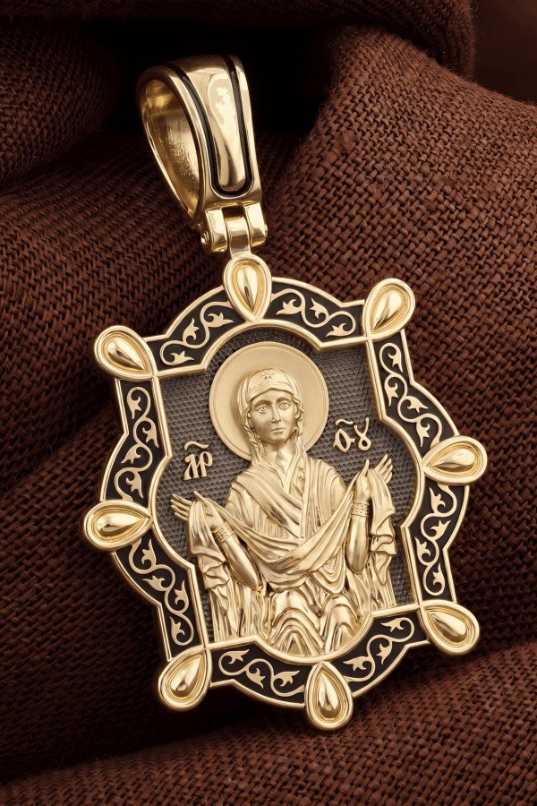 Образок из лимонного золота