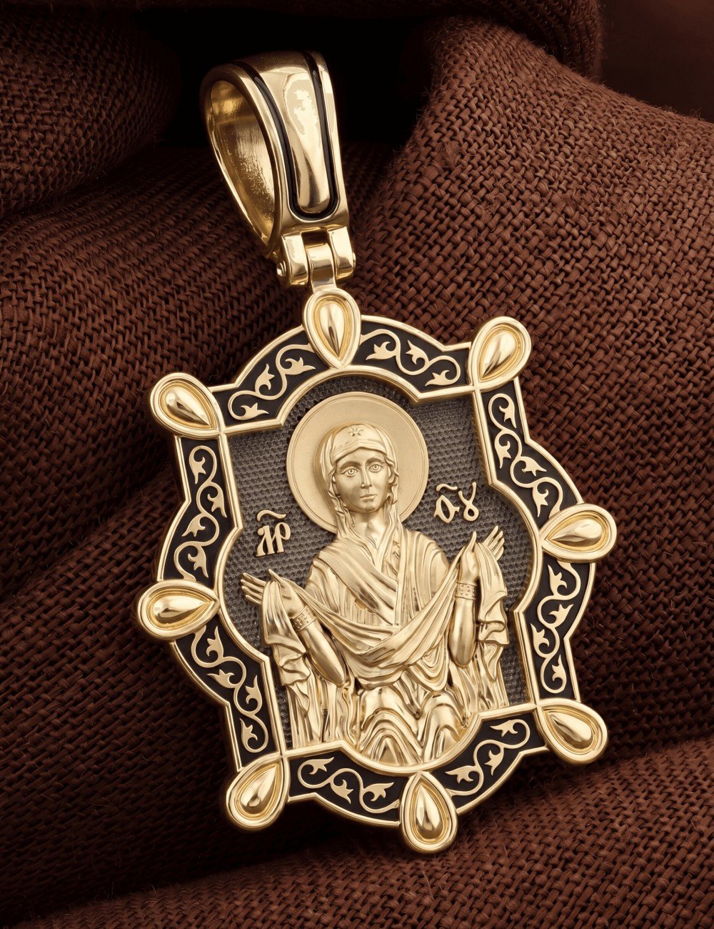 Образок из лимонного золота