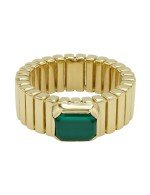 Кольцо из лимонного золота c малахитом