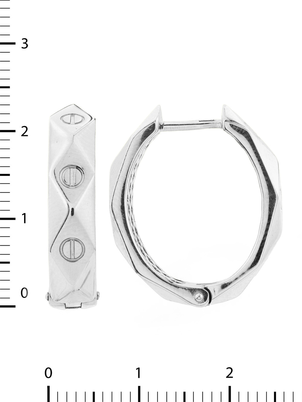 Серьги из белого золота