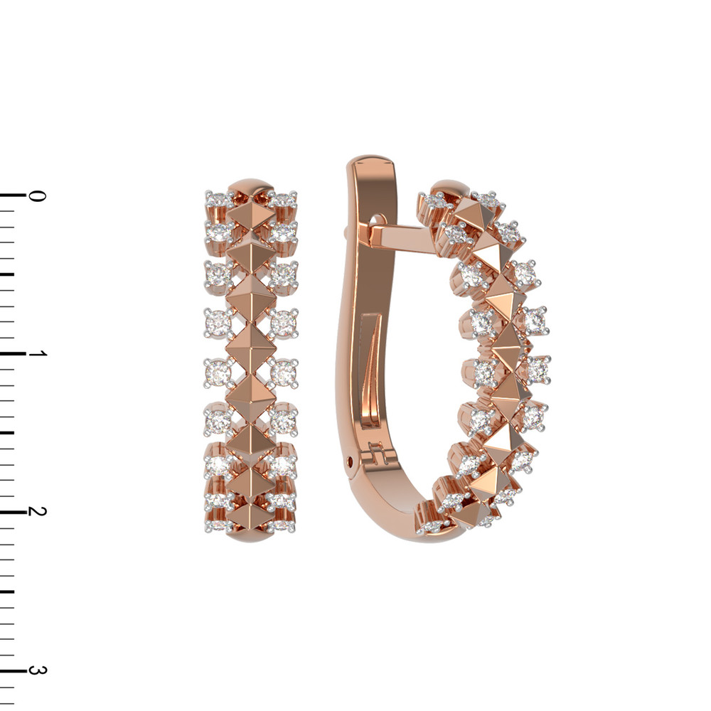 Серьги из золота c бриллиантами