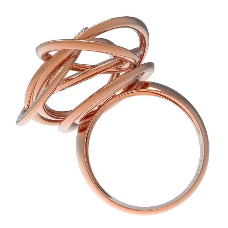 Кольцо из золота c бриллиантами