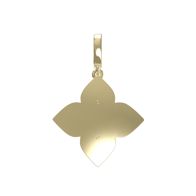 Подвеска из лимонного золота c бриллиантами и малахитом