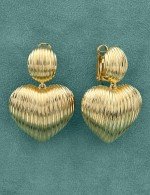 Серьги из лимонного золота