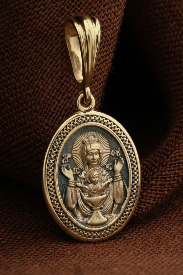 Образок из лимонного золота