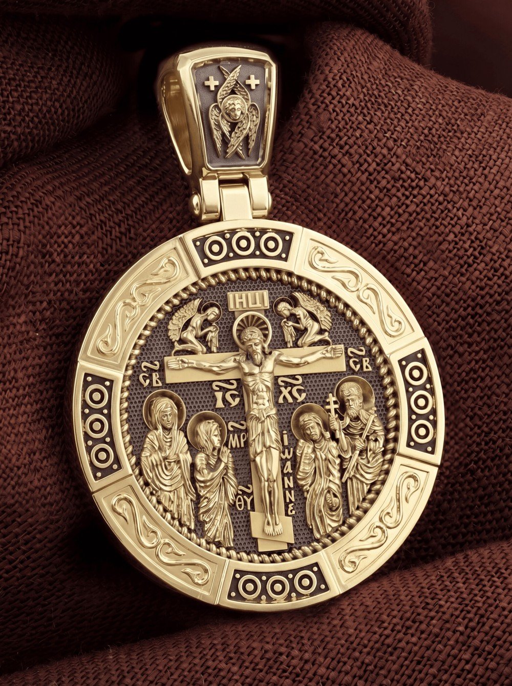 Образок из лимонного золота