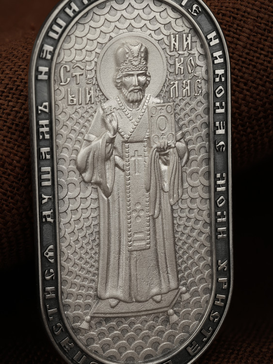 Образок из белого золота