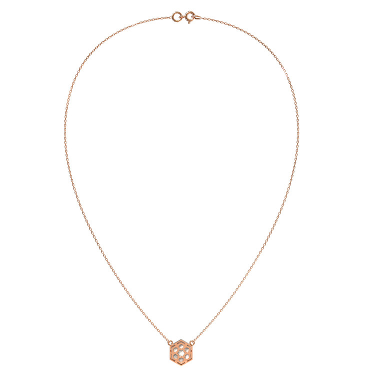 Колье из золота c перламутром