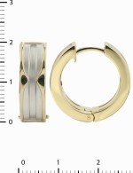 Серьги из лимонного золота c рубином