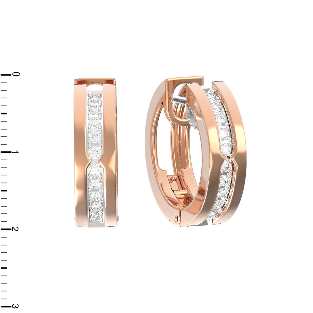 Серьги из золота c бриллиантами