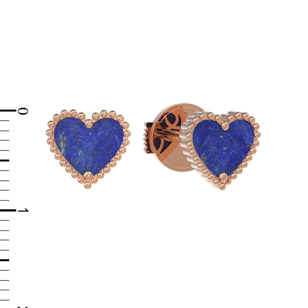 Серьги из золота c лазуритом