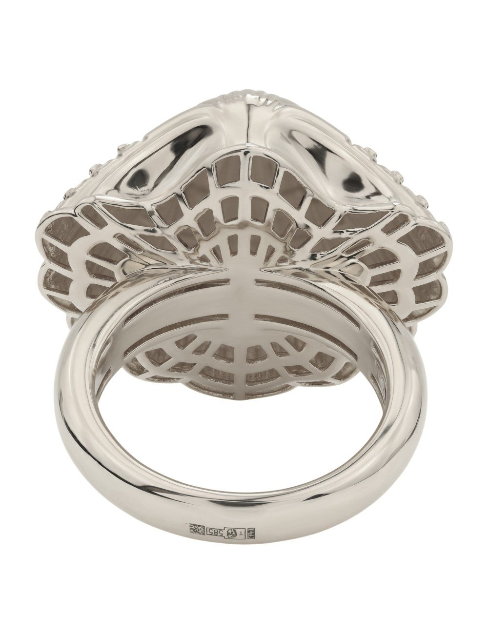 Кольцо из белого золота c рубином