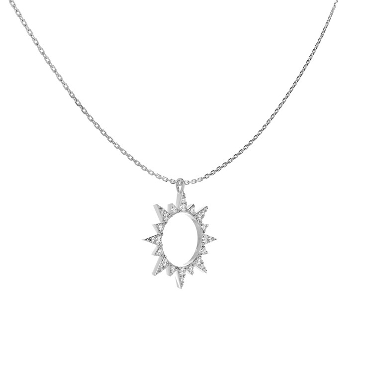 Колье из белого золота c бриллиантами